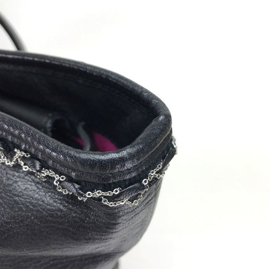 mastermind JAPAN Tote Bag leather black Men's Women Skull unisex(Unisex) Used Authentic