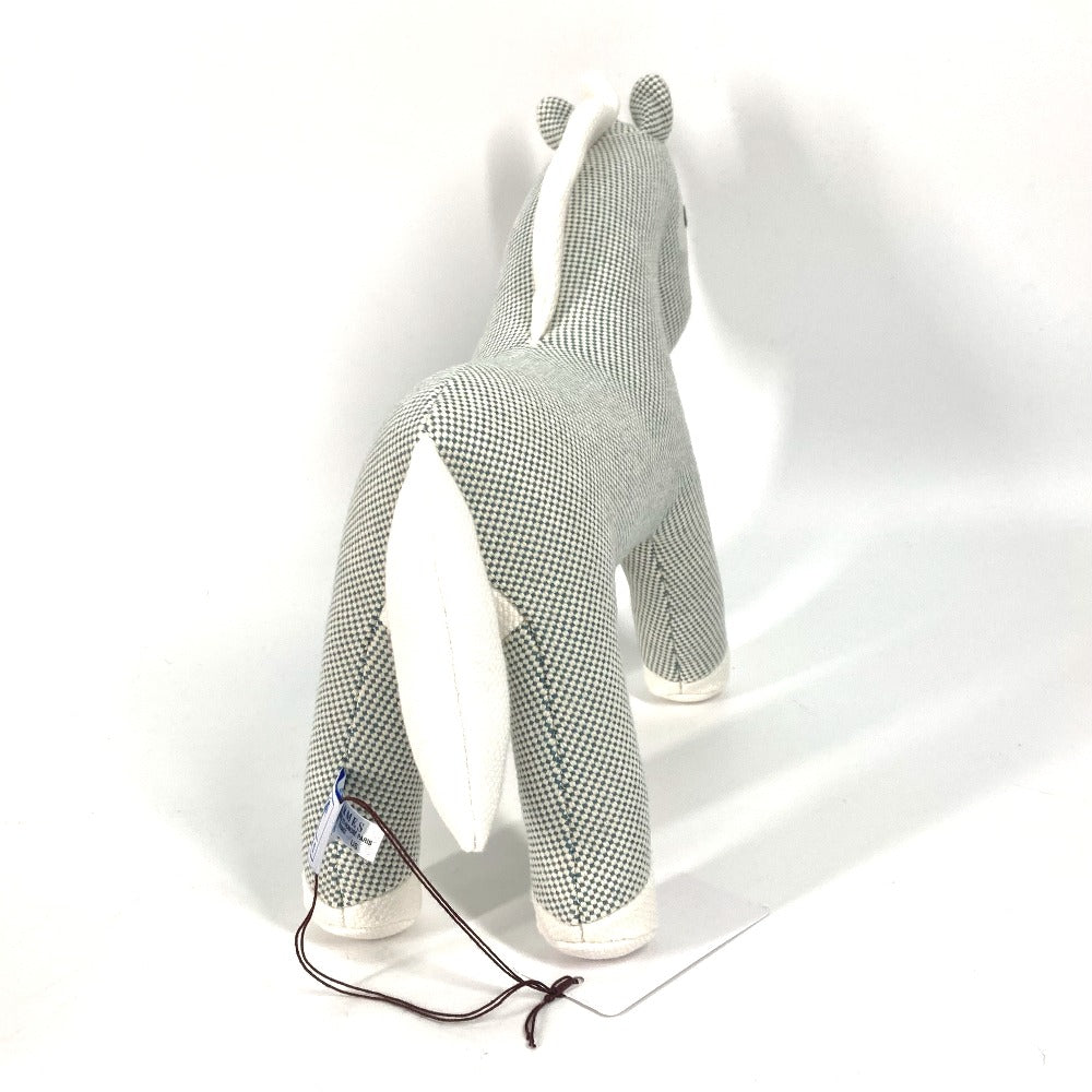 HERMES Plush Doll cotton blue horse cheval Cheval Honore Epoppe Horse Kids Used Authentic