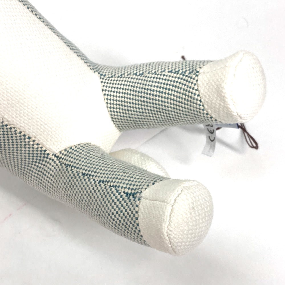 HERMES Plush Doll cotton blue horse cheval Cheval Honore Epoppe Horse Kids Used Authentic