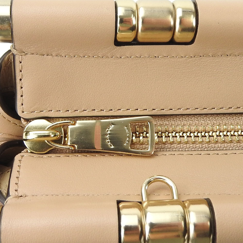 COACH Handbag 31918 leather beige Women Used Authentic