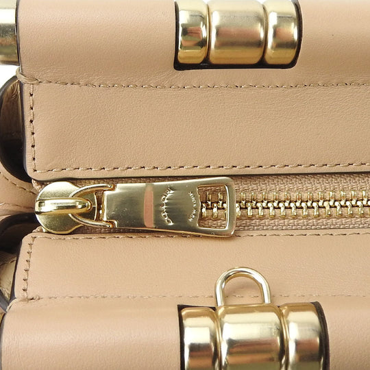 COACH Handbag 31918 leather beige Women Used Authentic