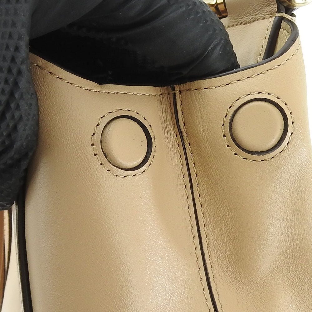 COACH Handbag 31918 leather beige Women Used Authentic