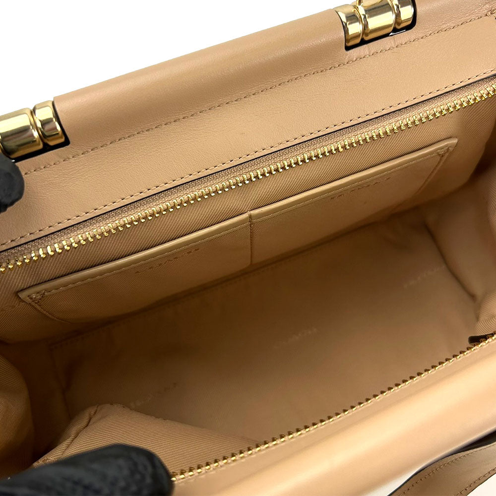 COACH Handbag 31918 leather beige Women Used Authentic