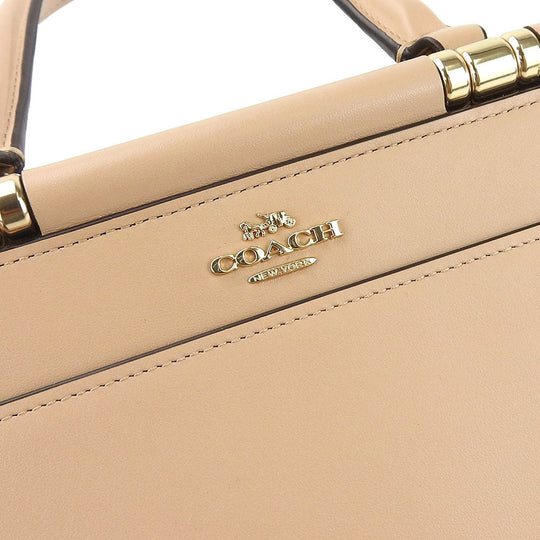 COACH Handbag 31918 leather beige Women Used Authentic