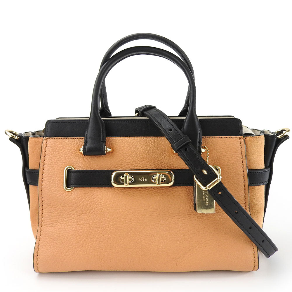 COACH Handbag 26949 Leather, Suede black Women Used Authentic