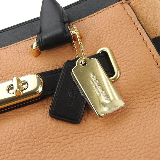 COACH Handbag 26949 Leather, Suede black Women Used Authentic