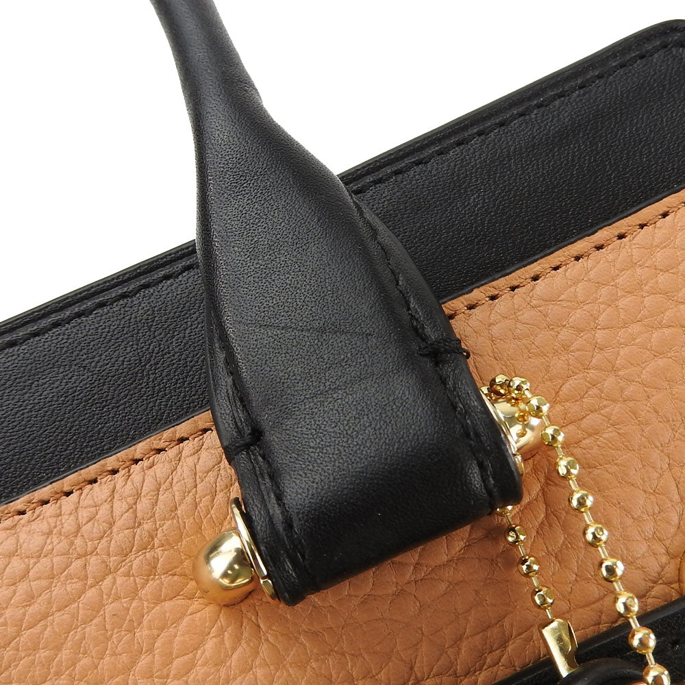 COACH Handbag 26949 Leather, Suede black Women Used Authentic