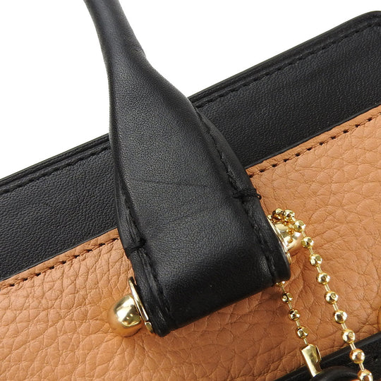 COACH Handbag 26949 Leather, Suede black Women Used Authentic