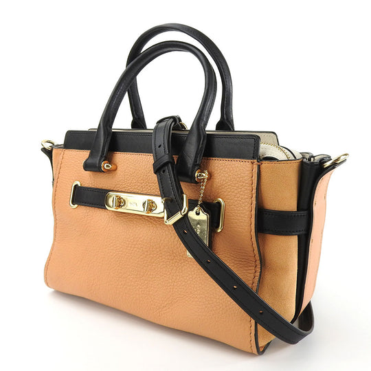 COACH Handbag 26949 Leather, Suede black Women Used Authentic