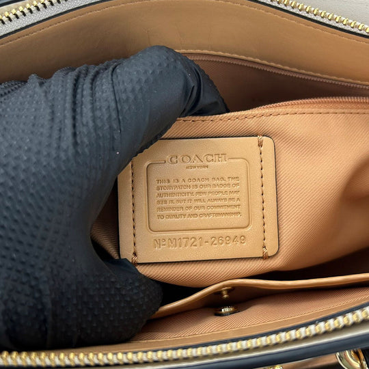 COACH Handbag 26949 Leather, Suede black Women Used Authentic