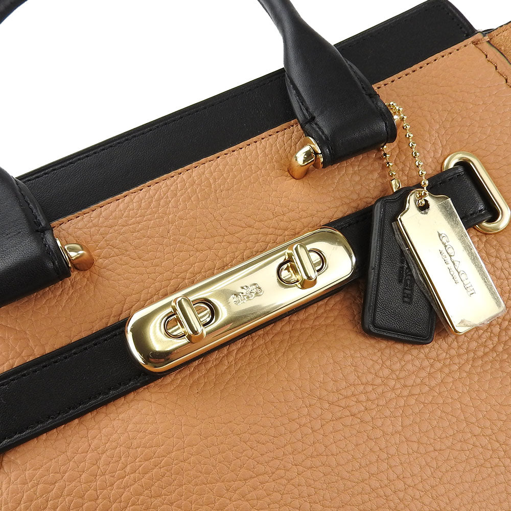 COACH Handbag 26949 Leather, Suede black Women Used Authentic