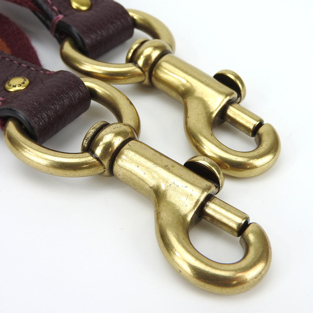 COACH Tote Bag 89143 Coated canvas, Leather, Canvas Brown Hose & carriage Women Used Authentic