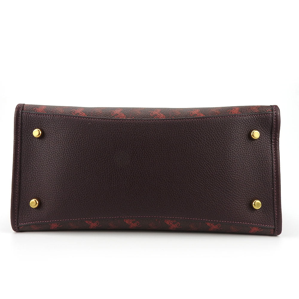 COACH Tote Bag 89143 Coated canvas, Leather, Canvas Brown Hose & carriage Women Used Authentic