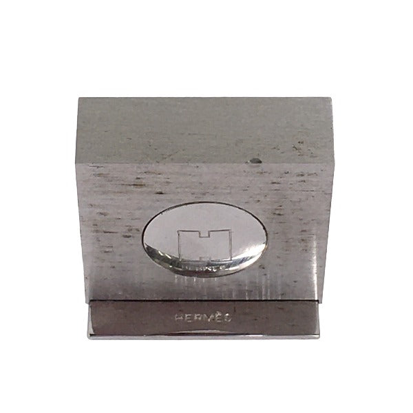 HERMES Other miscellaneous goods metal Silver With Box photo frame H logo Photo stand Women(Unisex) Used Authentic