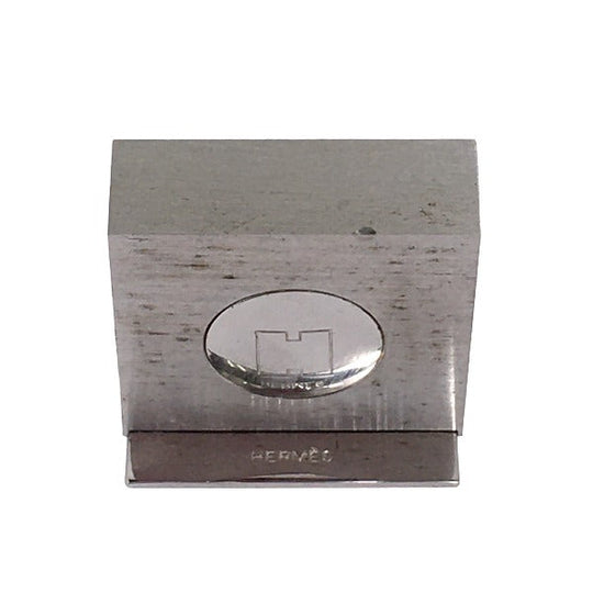 HERMES Other miscellaneous goods metal Silver With Box photo frame H logo Photo stand Women(Unisex) Used Authentic