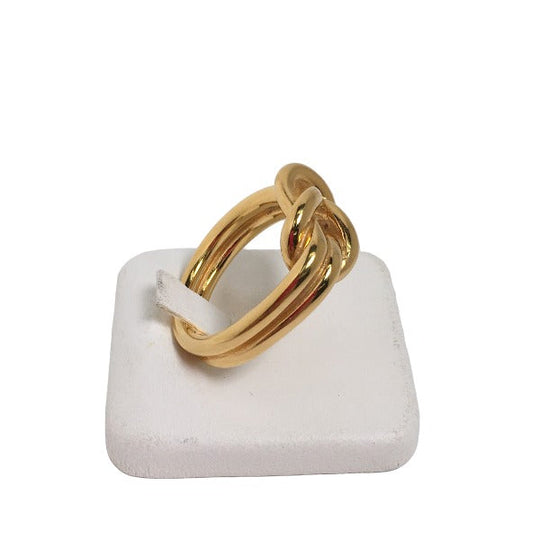 HERMES Scarf ring others gold Accessories Head Women Used Authentic