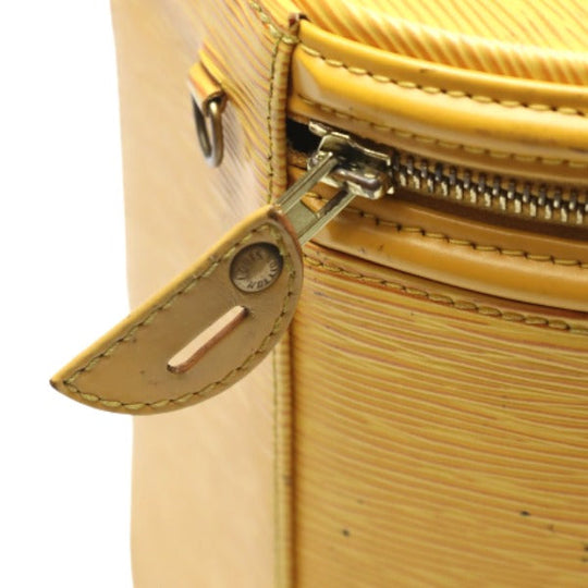 LOUIS VUITTON Vanity bag M48039 Epi Leather Tassiri Yellow bag Epi Cannes Women Used Authentic