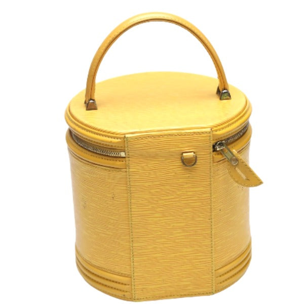 LOUIS VUITTON Vanity bag M48039 Epi Leather Tassiri Yellow bag Epi Cannes Women Used Authentic