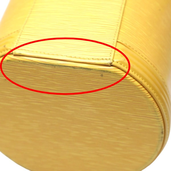 LOUIS VUITTON Vanity bag M48039 Epi Leather Tassiri Yellow bag Epi Cannes Women Used Authentic