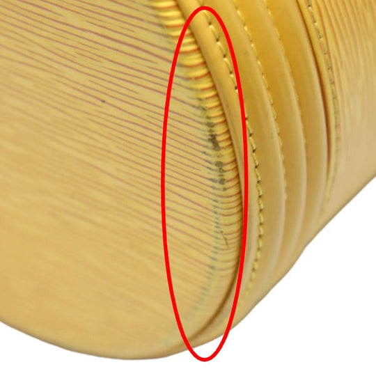 LOUIS VUITTON Vanity bag M48039 Epi Leather Tassiri Yellow bag Epi Cannes Women Used Authentic