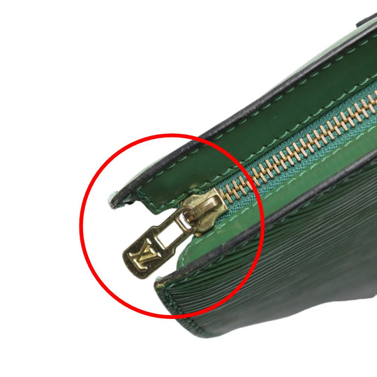 LOUIS VUITTON Tote Bag M52274 Epi Leather Green Tote Bag Epi Sun jack Women Used Authentic