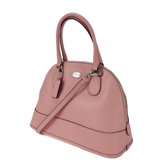 COACH Handbag F33909 leather pink Women Used Authentic