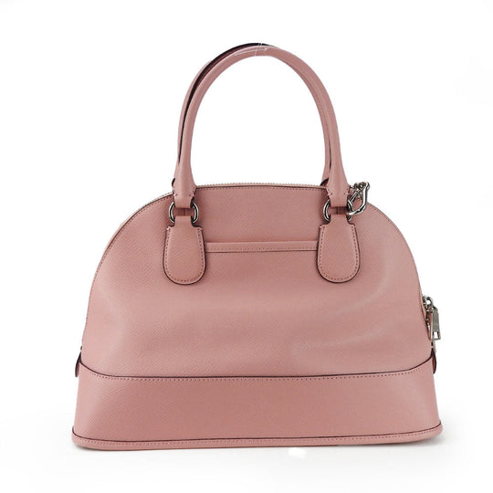 COACH Handbag F33909 leather pink Women Used Authentic