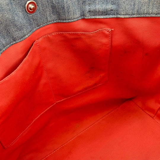 COACH Tote Bag 91131 denim blue Women Used Authentic