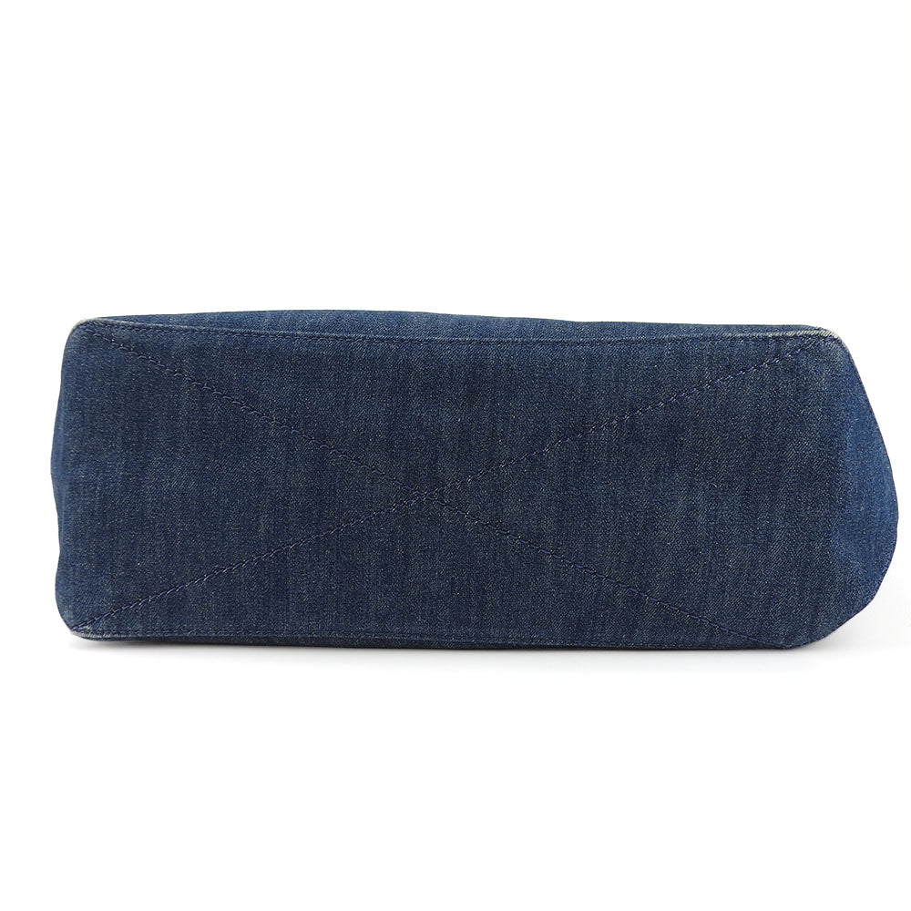 COACH Tote Bag 91131 denim blue Women Used Authentic