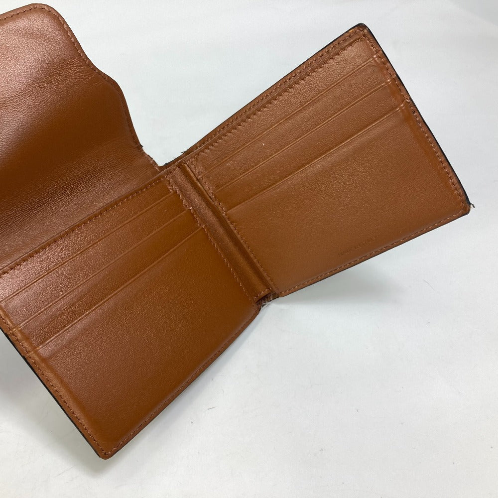 CELINE Folded wallet leather Brown Card Case triomphe wallet mens Secondhand Authentic
