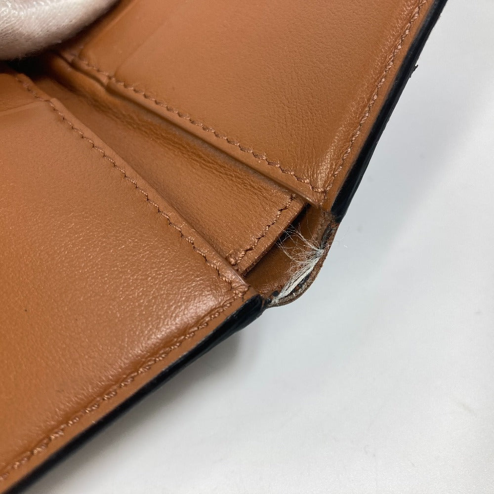 CELINE Folded wallet leather Brown Card Case triomphe wallet mens Secondhand Authentic