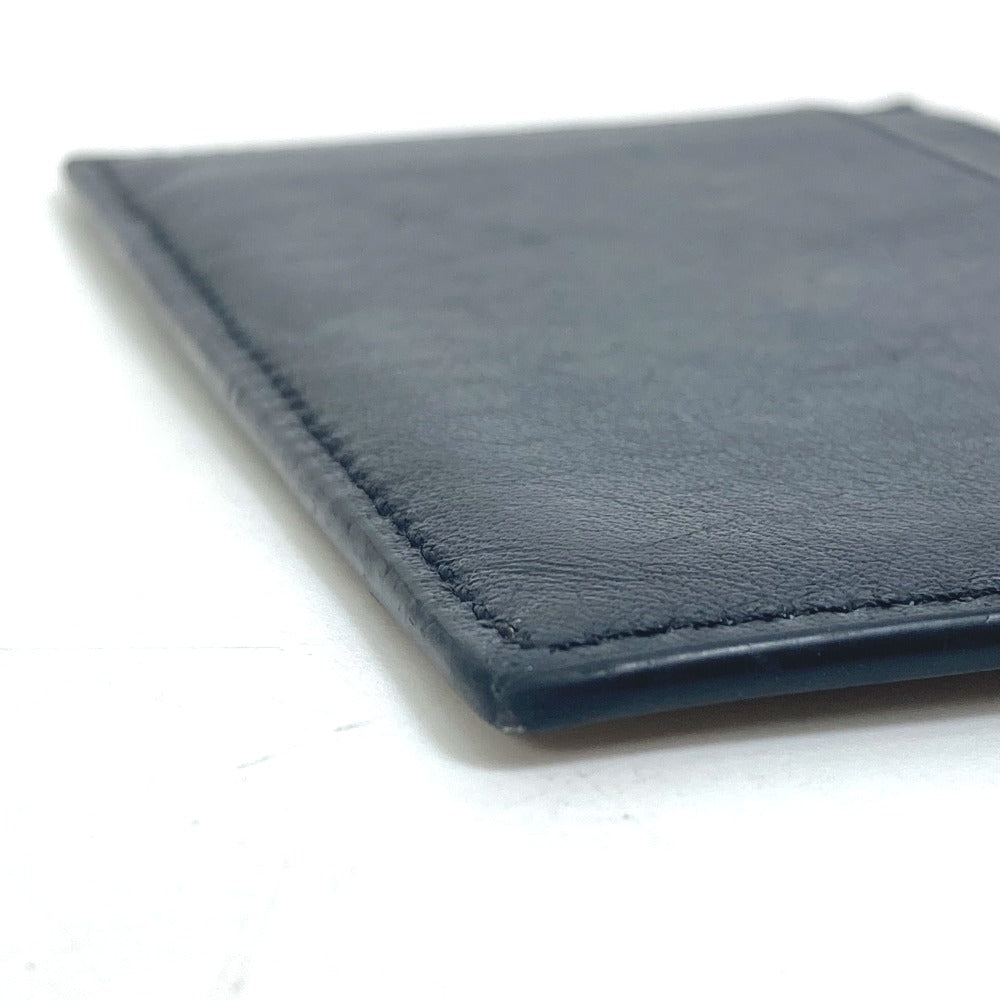 CELINE Card Case leather black Card holder logo mens Secondhand Authentic