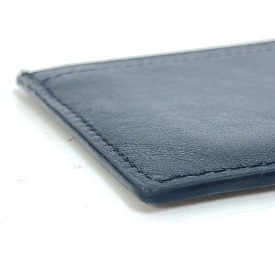CELINE Card Case leather black Card holder logo mens Secondhand Authentic