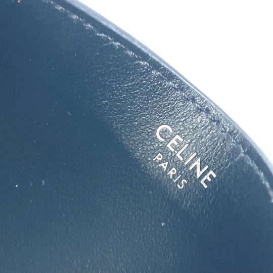 CELINE Card Case leather black Card holder logo mens Secondhand Authentic