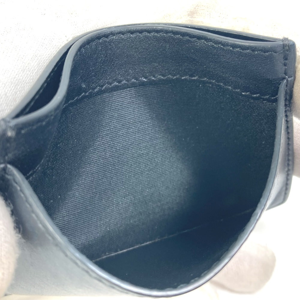 CELINE Card Case leather black Card holder logo mens Secondhand Authentic