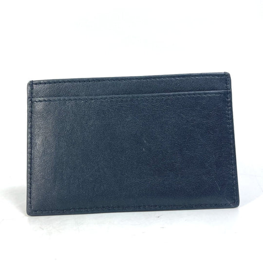 CELINE Card Case leather black Card holder logo mens Secondhand Authentic
