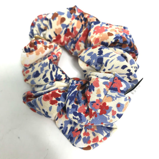 CELINE hair accessory silk Red Triomphe Women Used Authentic