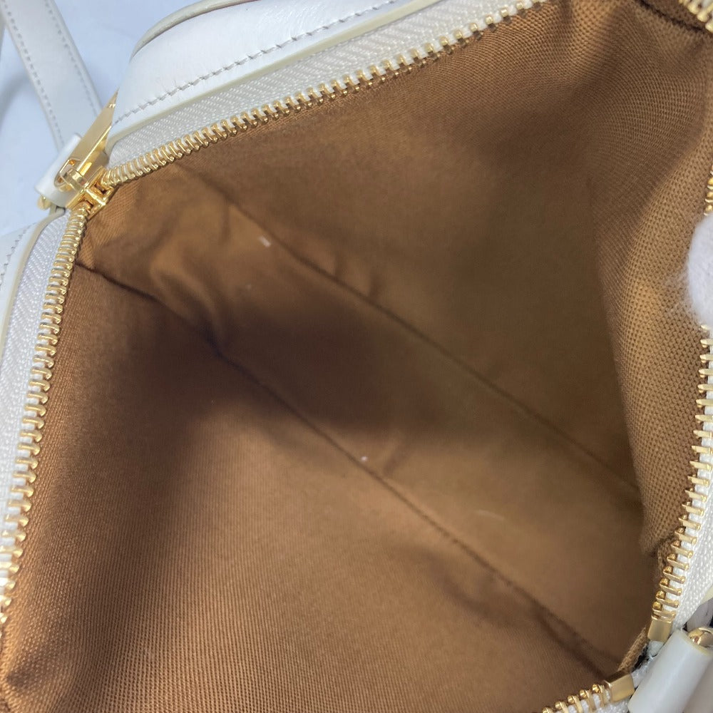 CELINE Shoulder Bag Canvas / leather Brown triomphe logo Women Used Authentic