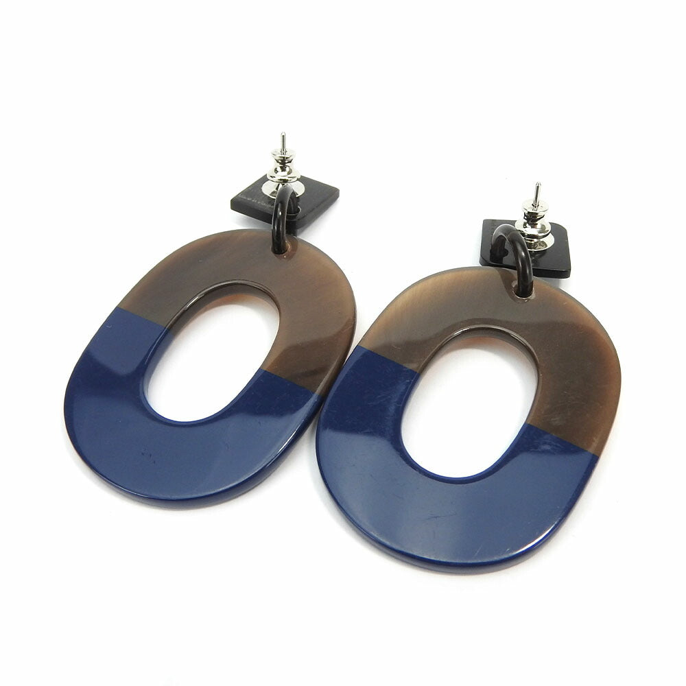 HERMES Pierce Buffalo horn Brown Women Used Authentic