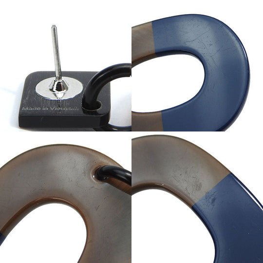 HERMES Pierce Buffalo horn Brown Women Used Authentic