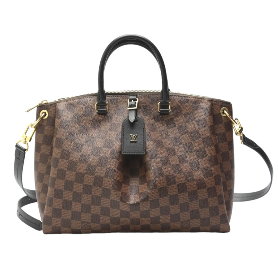 LOUIS VUITTON Tote Bag N45283 Damier canvas Brown 2WAY bag Odeon Tote MM Women Used Authentic