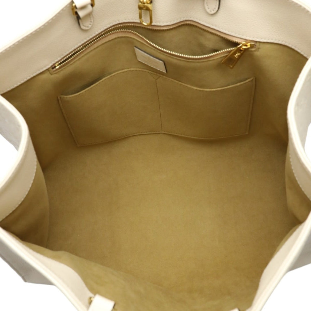 LOUIS VUITTON Tote Bag M45081 Monogram Ann Platt beige On-the-go GM Monogram Shoulder back Women Used Authentic