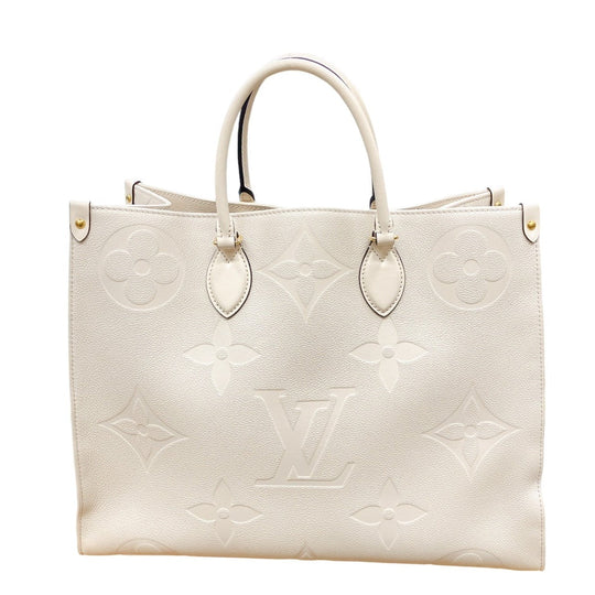 LOUIS VUITTON Tote Bag M45081 Monogram Ann Platt beige On-the-go GM Monogram Shoulder back Women Used Authentic