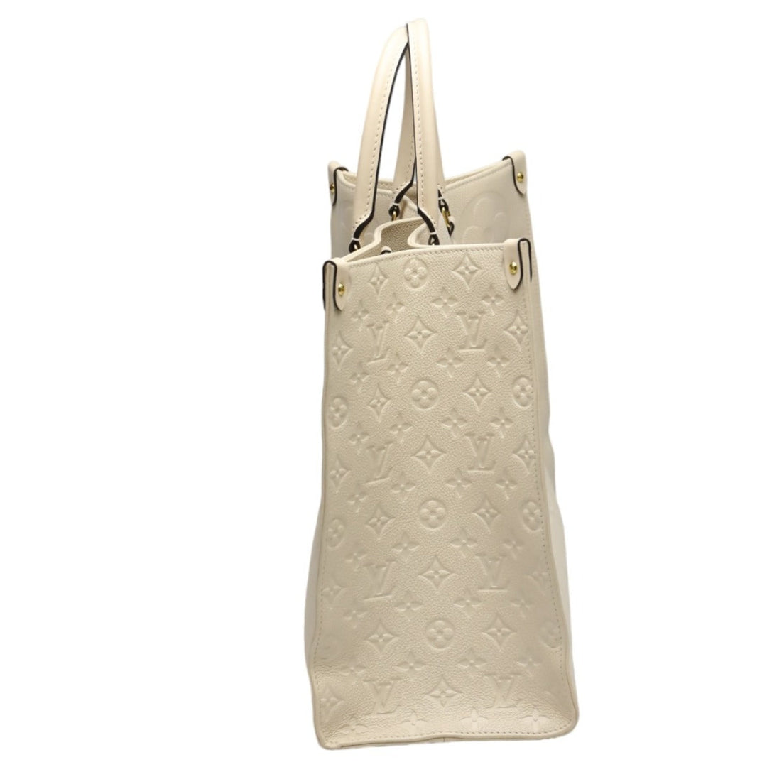LOUIS VUITTON Tote Bag M45081 Monogram Ann Platt beige On-the-go GM Monogram Shoulder back Women Used Authentic