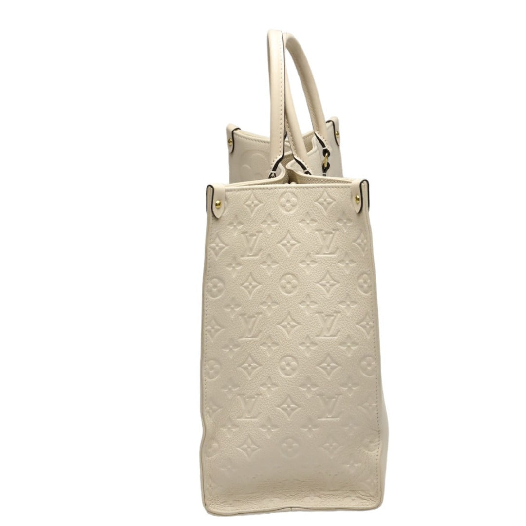 LOUIS VUITTON Tote Bag M45081 Monogram Ann Platt beige On-the-go GM Monogram Shoulder back Women Used Authentic