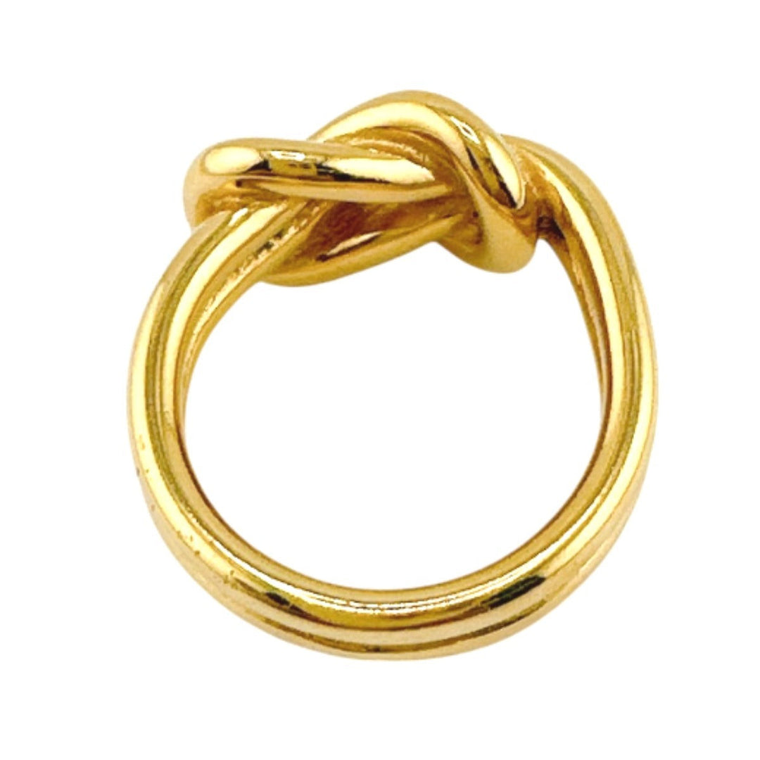 HERMES Scarf ring Gold Plated gold Scarf ring Head Women Used Authentic