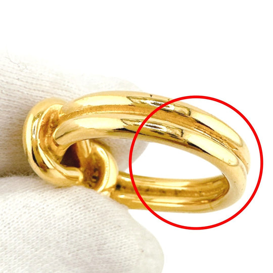 HERMES Scarf ring Gold Plated gold Scarf ring Head Women Used Authentic