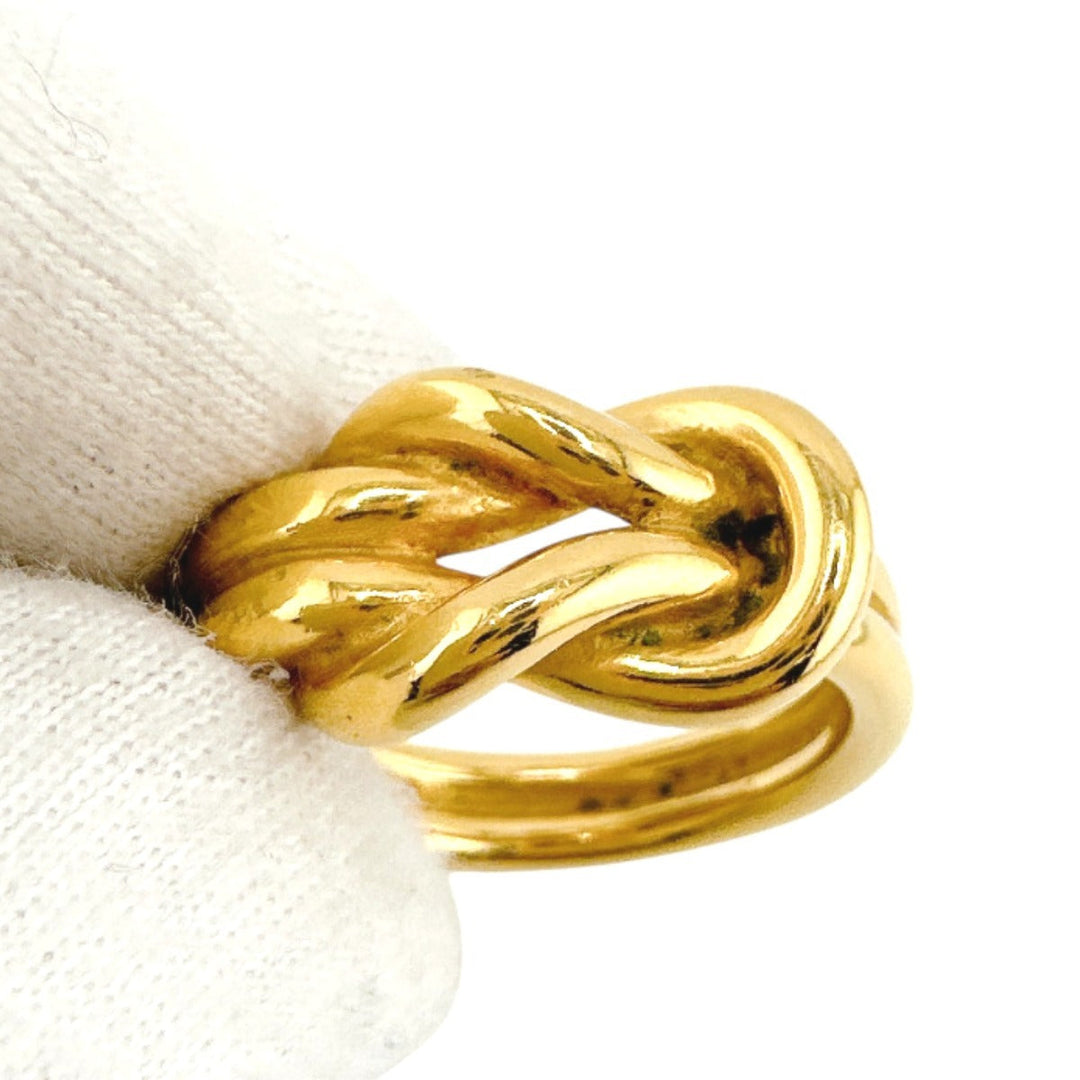 HERMES Scarf ring Gold Plated gold Scarf ring Head Women Used Authentic