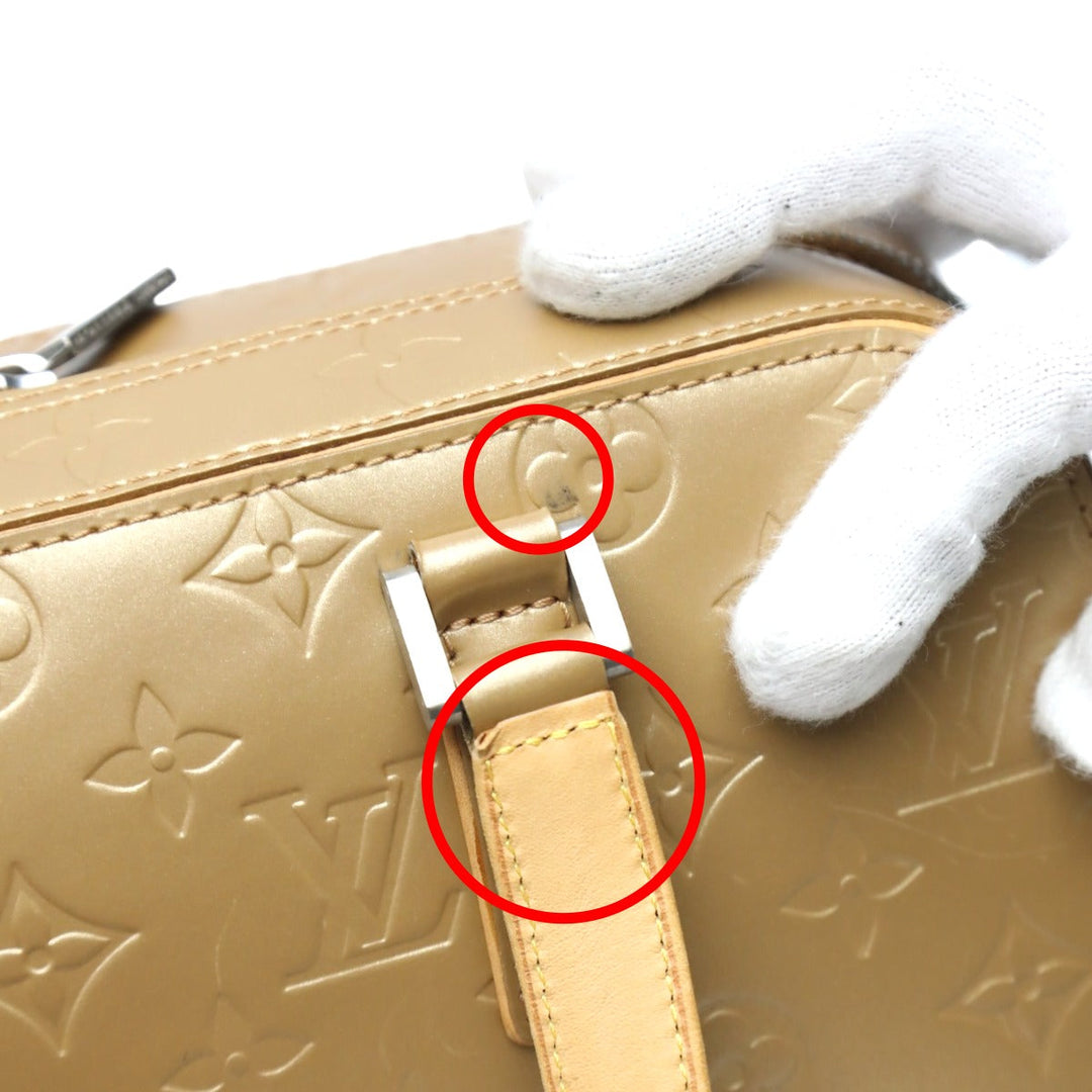 LOUIS VUITTON Handbag M55177 Monogram mat Matt gold Handbag Monogram mat Shelton Women Used Authentic