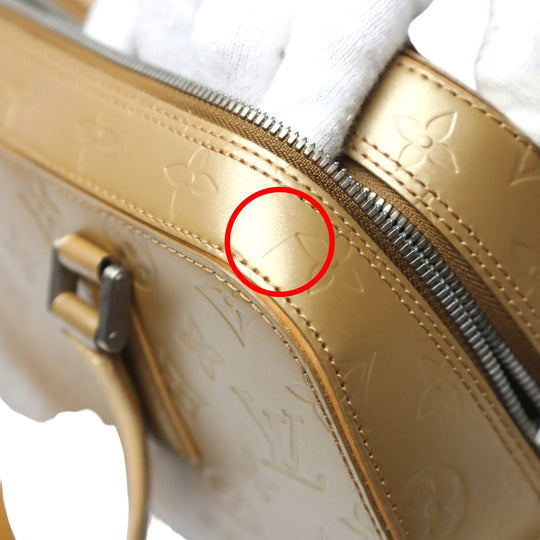 LOUIS VUITTON Handbag M55177 Monogram mat Matt gold Handbag Monogram mat Shelton Women Used Authentic